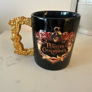 Disney Parks PIRATES of the CARIBBEAN Ceramic Coffee Cup Mug Rare 3D Edition